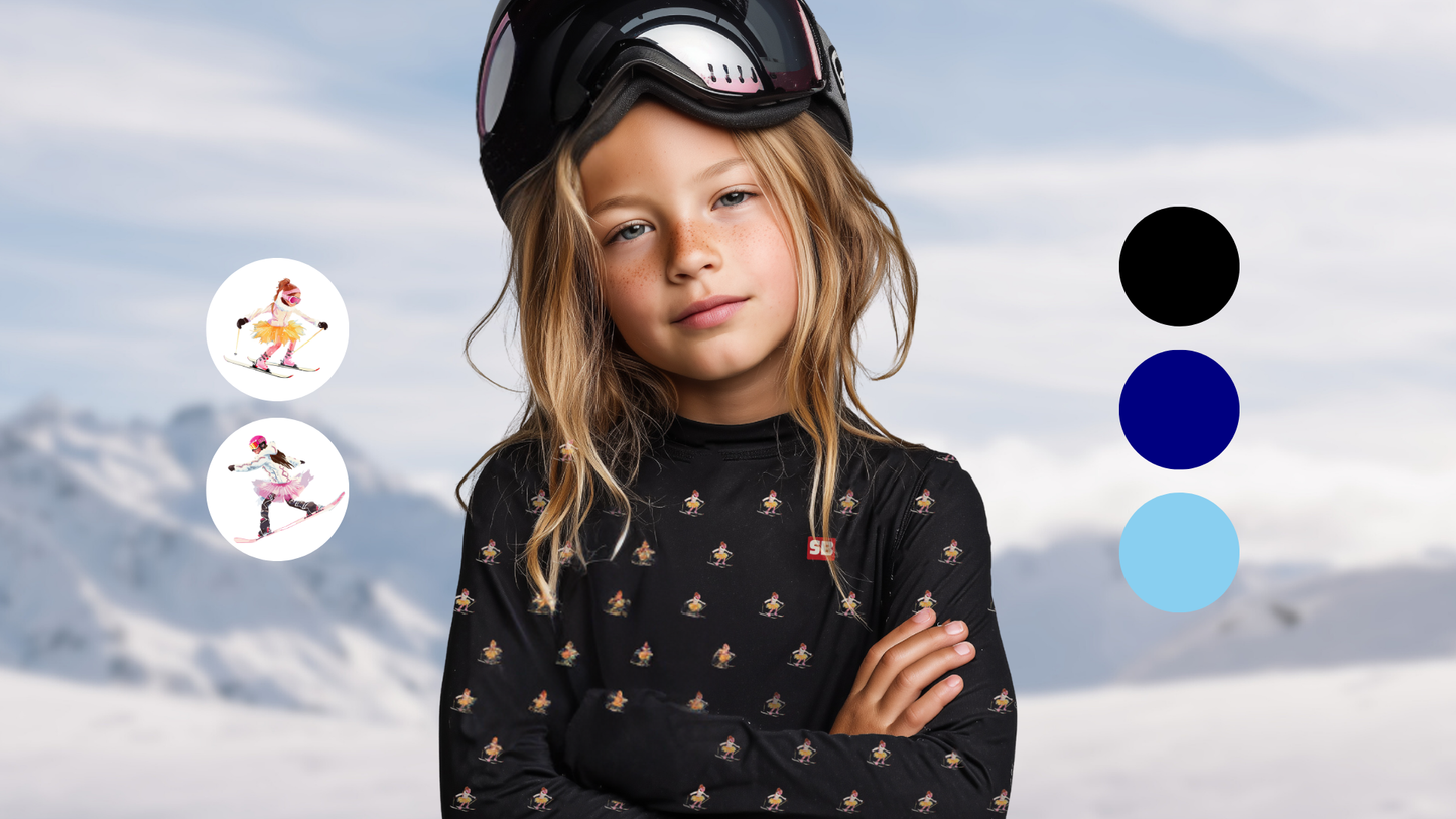 Girl's Snowball Merino Leggings