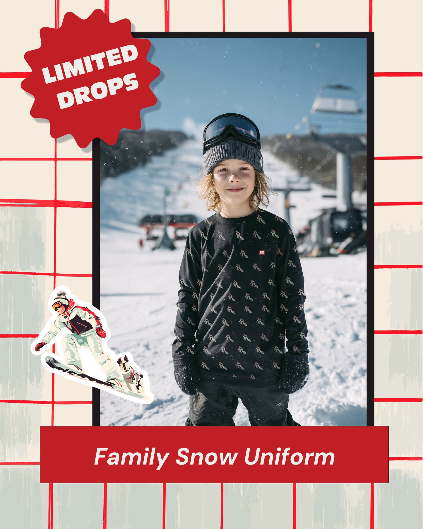 Boy's Snowball Merino Buff