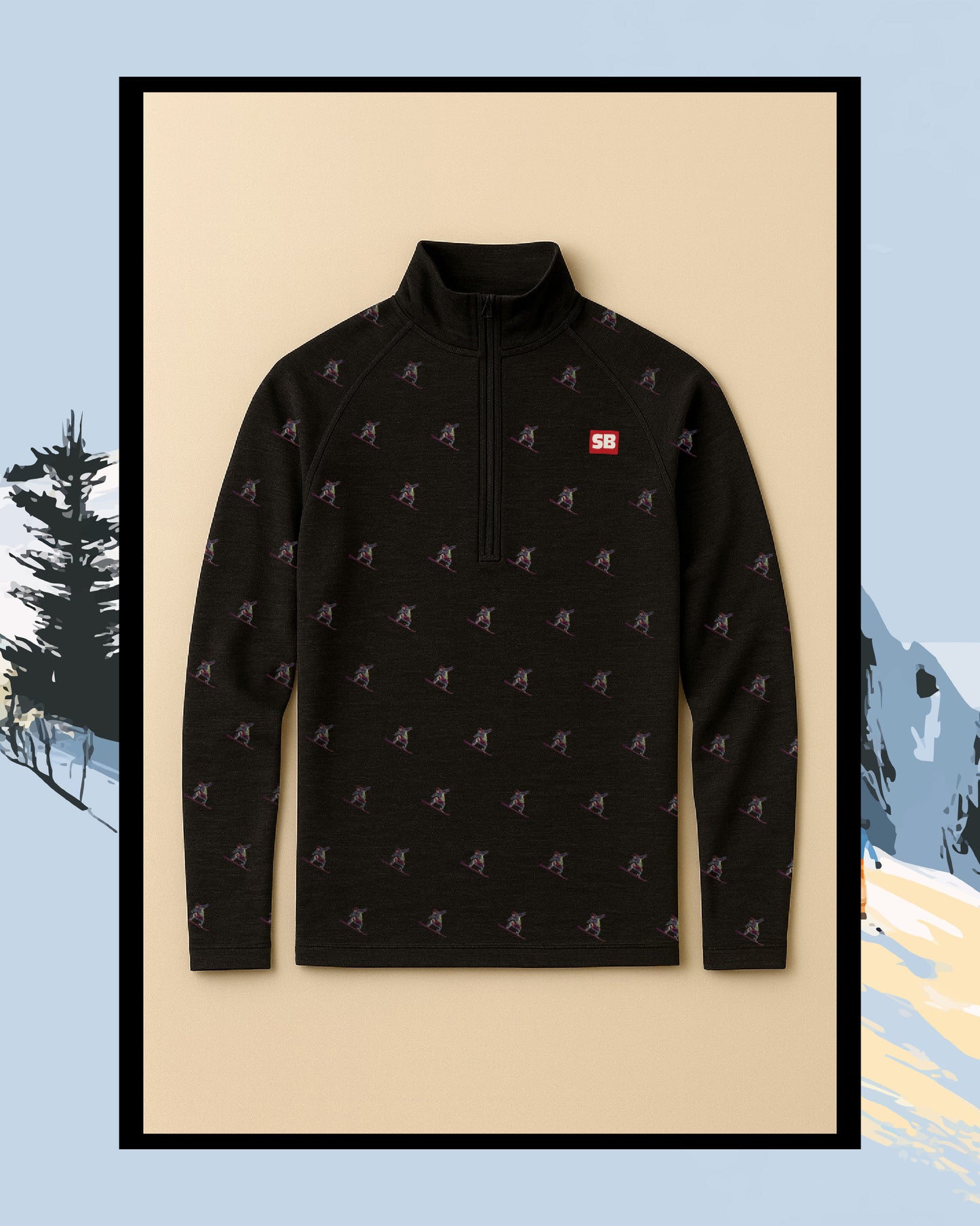 Men's Snow Buck Merino Winter Top