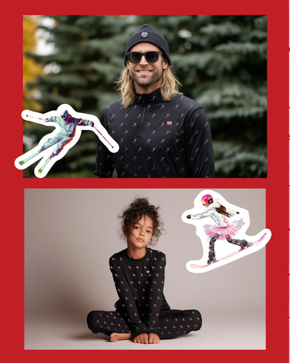 Men's Snow Buck Merino Winter Sport Leggings