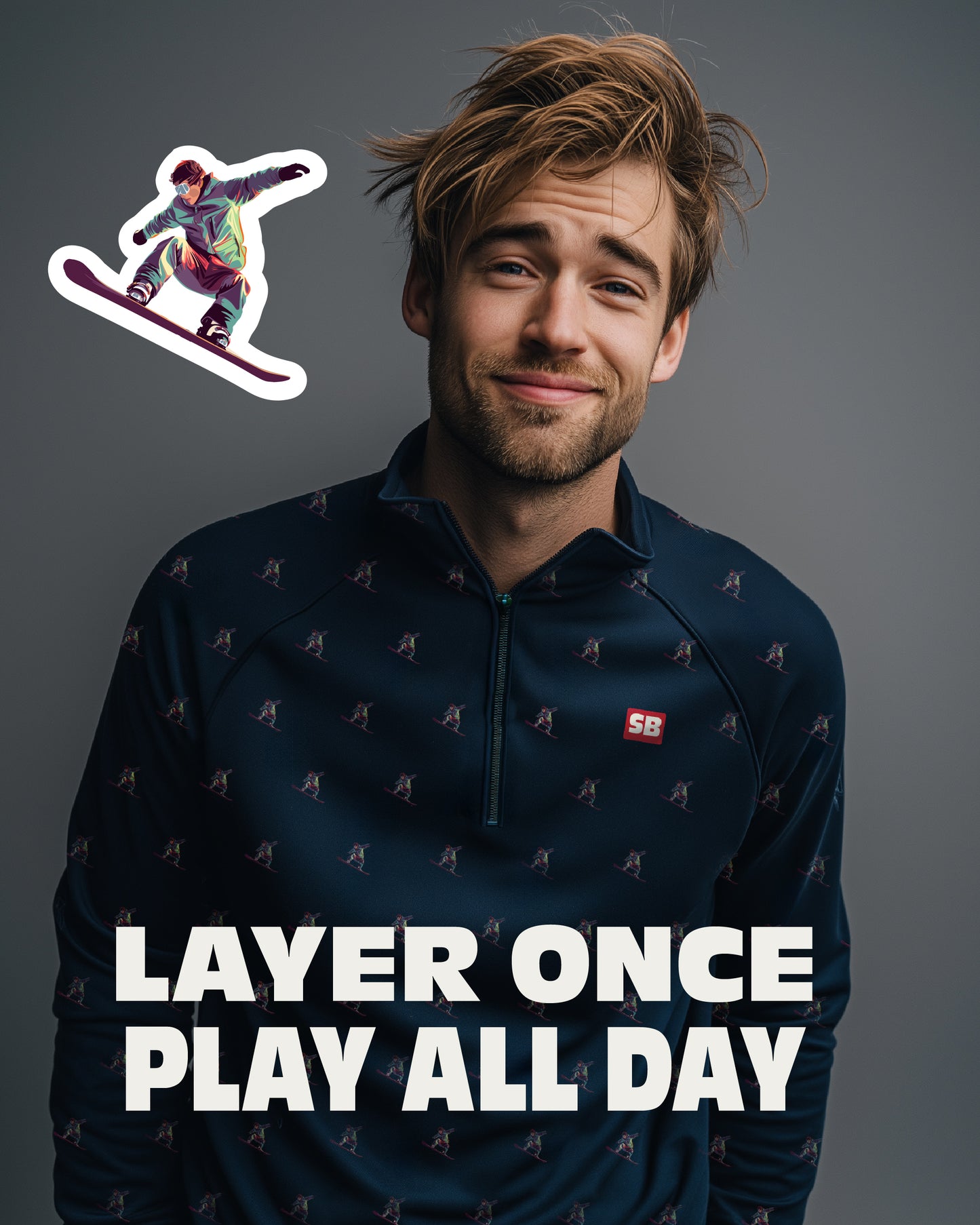 Men's Snow Buck Merino Winter Top